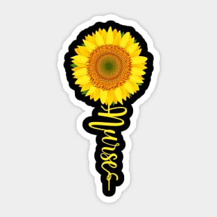 Nurse Scrip Sunflower Sticker